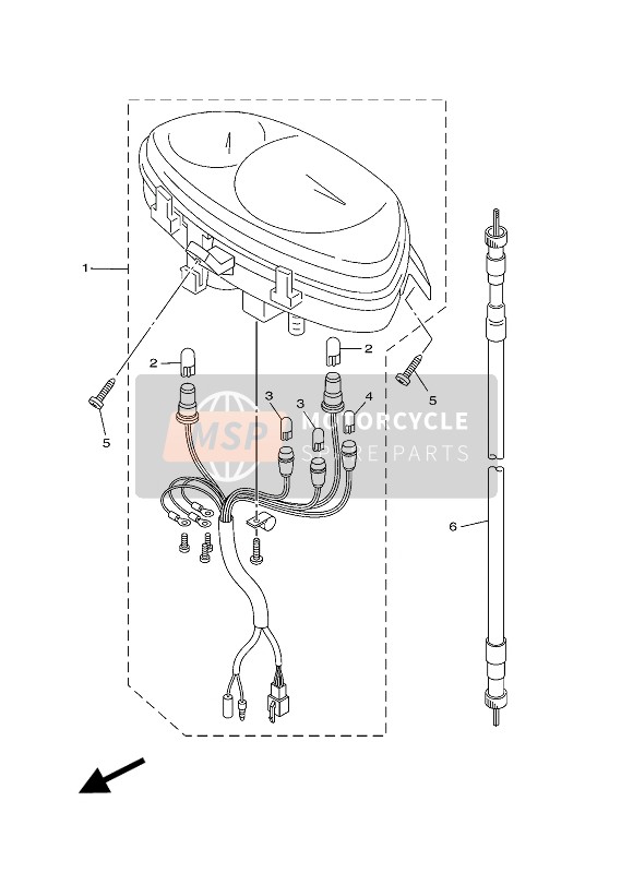 5WGH3517V000, Ampoule, Yamaha, 1